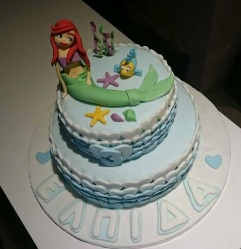 Τούρτα για κορίτσια Άριελ η μικρή γοργόνα